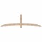 Ekena Millwork Bellingham Timber Gable Bracket, Douglas Fir, 108"W x 31 1/2"H x 5 1/2"D x 5 1/2"F, 7/12 Pitch GBW108X31X0606BEL00SDF - alternate 1